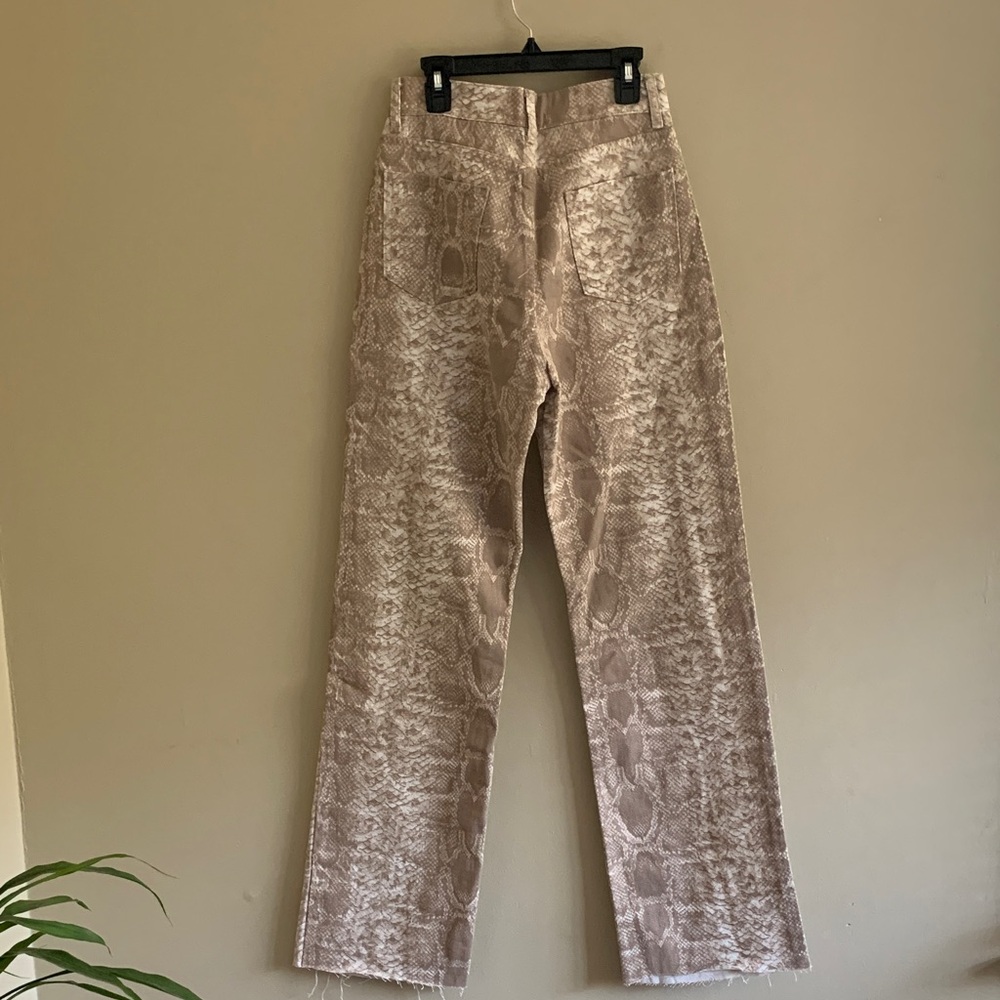 PIRĀL Serpentine Snakeskin Women’s Straight-leg Pants/Jeans - Size:XS - Picture 6 of 9